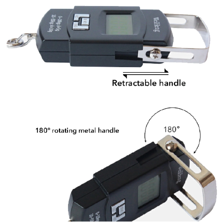 50Kg/110Lbs Electronic Portable LCD Digital Scale High Precision Luggage Weight Scale Balance Electronic Scale Digital Portable Hook 50Kg Weighing Scale