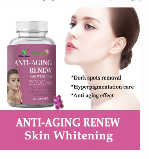 Anti-Aging Renew Gummies (5000mg) Skin Whitening Dietary Supplement for Dark Spots, Hyperpigmentation, and Anti-Aging Anti-Aging Renew Gummies (5000mg) | Dietary Supplement for Dark Spots, Hyperpigmen