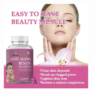 Anti-Aging Renew Gummies (5000mg) Skin Whitening Dietary Supplement for Dark Spots, Hyperpigmentation, and Anti-Aging Anti-Aging Renew Gummies (5000mg) | Dietary Supplement for Dark Spots, Hyperpigmen