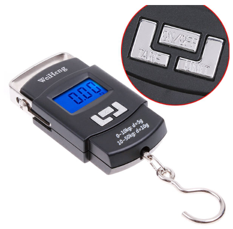 50 Kg Digital Weigh Scale Digital Scale, Electronic Hanging Portable LCD Digital Scale High Precision Luggage & Kitchen Weight Scale Balance Digital Display Pocket Scale food shopping electronic scal