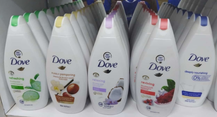Dove Body Wash/Shower Gel +  Gentle Scrub Exfoliating Gloves.Dove Body Wash is a luxurious, moisturizing body cleanser designed to leave your skin feeling soft, smooth, and nourished. Choose Your Dove