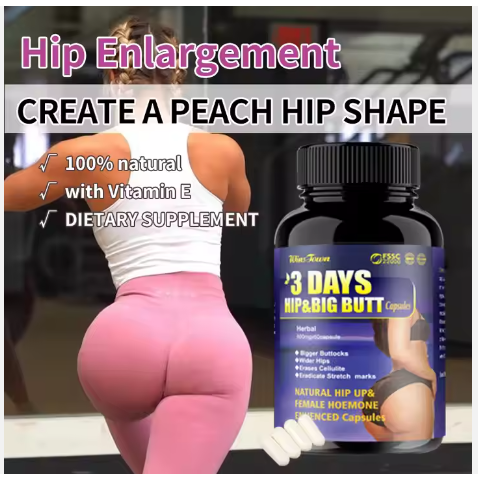 3 Days HIP & BIG BUTT ENHANCEMENT CAPSULES Winstown Original Hip Firming Capsules Hip Up & Buttocks Enlargement Capsule