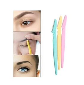 Eyebrow Shaper 3pcs Eye brow Razor/ Stainless Tinkle Steel Blade 3Pcs Tinkle Eyebrow Razor Shaper Facial Fine Hair Cutter Trimmer Eye Brows Styling Stainless Steel Blade