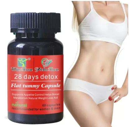 28 DAY Detox Flat Tummy Capsule Herbal Capsule for Body Detoxing, Burning Belly CAPSULES with Organic Green tea Detox and Weight Loss Women Multivitamins  Chewa