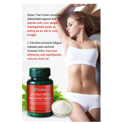 28 DAY Detox Flat Tummy Capsule Herbal Capsule for Body Detoxing, Burning Belly CAPSULES with Organic Green tea Detox and Weight Loss Women Multivitamins  Chewa