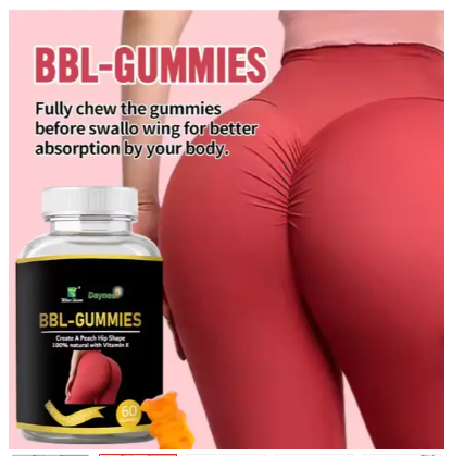 BBL Butt Enhancement Gummy; Butt plump BBL-gummies natural supplement Gluteus gummies Big Butt and Hips gummies, supplement For Smooth Hip Butt Chewable Gummies