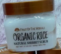 Fruit of wokali body and face Scrubs have been crafted to gently exfoliate all the dirt, oil & dead skin cells and leaves your skin feeling soft and velvety to the touch