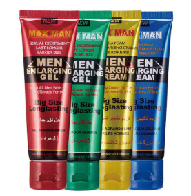 MAX MEN Maxman Green Penis Enlargement & Delay Gel- 50ml Men Max Man Massage Men Enlarging Gel/Cream Penis Becomes Longer and Thicker Penis Enhancement Cream/Gel Natural Sexual Excitement Last Longer
