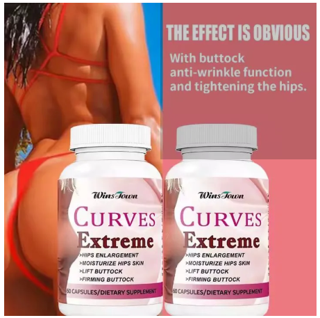 Curves Extreme Butt & Hip Curve Capsules (7500mg) | Herbal Dietary Supplement Hip & Butt Enlargement Curves Extreme Supplement made specialty for Butt/hips Enhancement with MACA ROOT, BLACK MACA