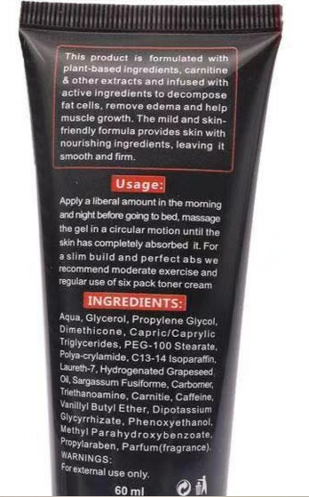 AICHUN BEAUTY Eight Pack For Men Strong Waist Manly Torso Smooth Lines Press Fitness Belly Burning Muscle Fat Remove Renews Skin Weight Loss Slimming Cream. Eight Pack Firms the skin Burns body fat.