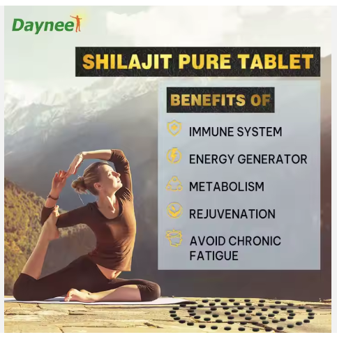 Daynee SHILAJIT Supplements FROM HIMALAYAS Destroyer of Weakeness 85+ Trace Minerals For Extra Strength, Promote Brain Health, Boost Energy & Vitality, and Support Overall Health