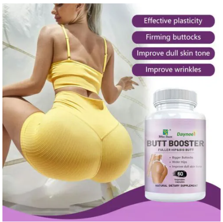 WinsTown Daynee Butt Booster Fuller Hips & Big Butt Hip Bigger Maca Root Buttock Natural Herbs Supplement Butt Booster Capsules Wider Hips, Bigger Buttocks and Smooth Skin Supplement- 60 capsules