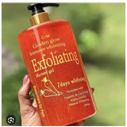 Reveal smooth, radiant, and visibly lighter skin with Golden Glow Intensive Whitening Exfoliating Shower Gel. Formulated with powerful brightening ingredients and gentle exfoliating beads