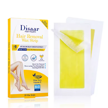 Disaar Skin  Wax Strips Hair Removal Wax Strips Body Wax Strips for Hair Removal  Ready To Use At Home Armpit Leg Arm Bikini Area Natural Plant Extract Soothing Soft Skin
