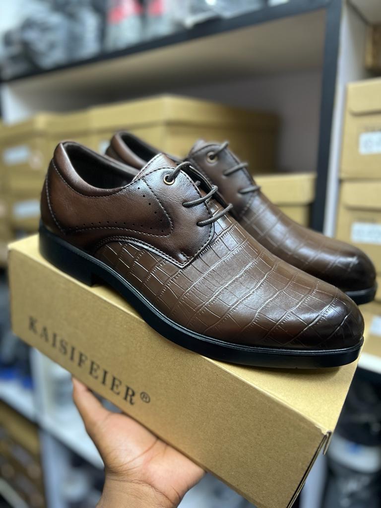 Studded Leather derby shoes