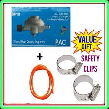 Pac Advance Standard Pressure 6kg Gas Regulator + Free 2M Hose & Safety Clips + Free Smart 16GB Flash Disk