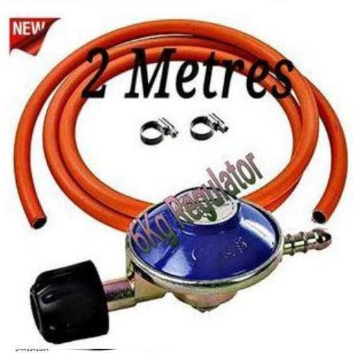 Regulator with Free Gas Delivery Pipe for 6kg Gas Cylinder – High-Pressure Gas Regulator for Home Kitchen, Safe Gas Flow Control, Durable Brass Valve, Easy to Install