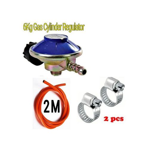 Regulator with Free Gas Delivery Pipe for 6kg Gas Cylinder – High-Pressure Gas Regulator for Home Kitchen, Safe Gas Flow Control, Durable Brass Valve, Easy to Install