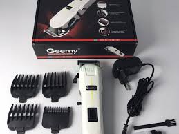 Geemy Professional Electric Hair Shaving Machine with Rechargeable Cordless Trimmer + Free School Cut Shaver, 5-Way Power Extension Cable, Hair Clipper Kit for Salon & Home Use