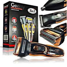 Geemy Affordable Rechargeable 3-in-1 Barber Shaving Machine for Kinyozi Business – Smooth Hair Trimmer, Shaver, and Beard Groomer
