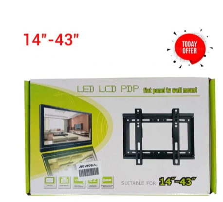 STRONG TV Wall Mount TV Stand 14″-43″ Plasma wall bracket Steel Material Fixed Solid Wall mount suitable for 14 inch to 43 inch Tv, load capacity of 25kg