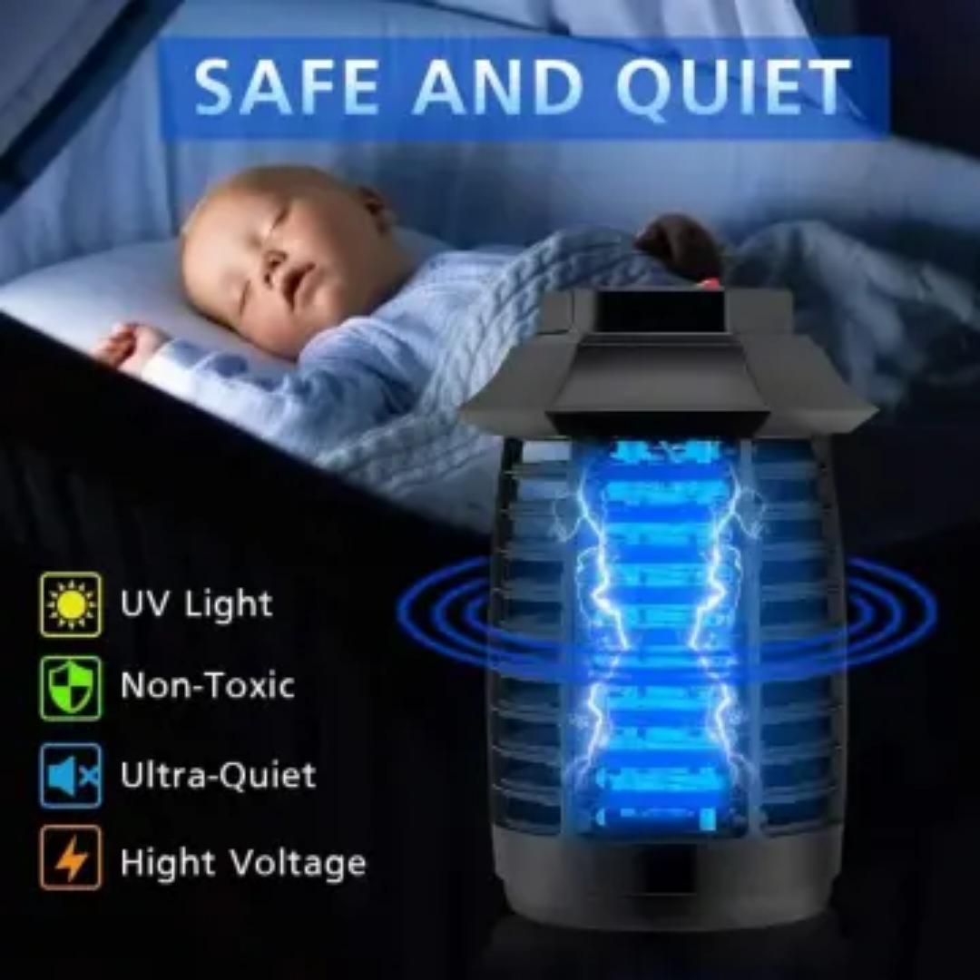 Electric mosquito killer uv machine. Anti insects plug in lamp ultra silent non toxic