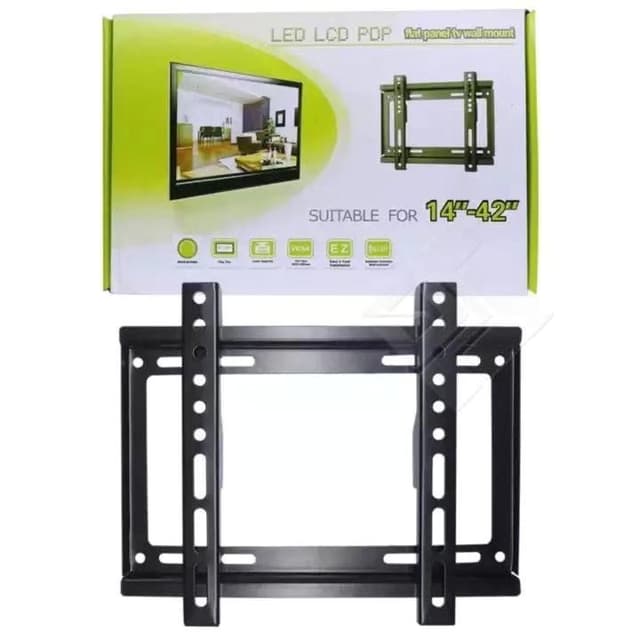 Wall Mount TV Stand 14″-43″ Plasma wall bracket Steel Material Fixed Solid Wall mount suitable for 14 inch to 43 inch Tv