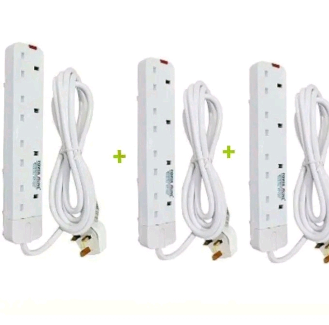 Power King Heavy Duty 4-way Power/Socket Extension Cable Charging Outlet powerking extension cable