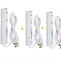 Power King Heavy Duty 4-way Power/Socket Extension Cable Charging Outlet powerking extension cable