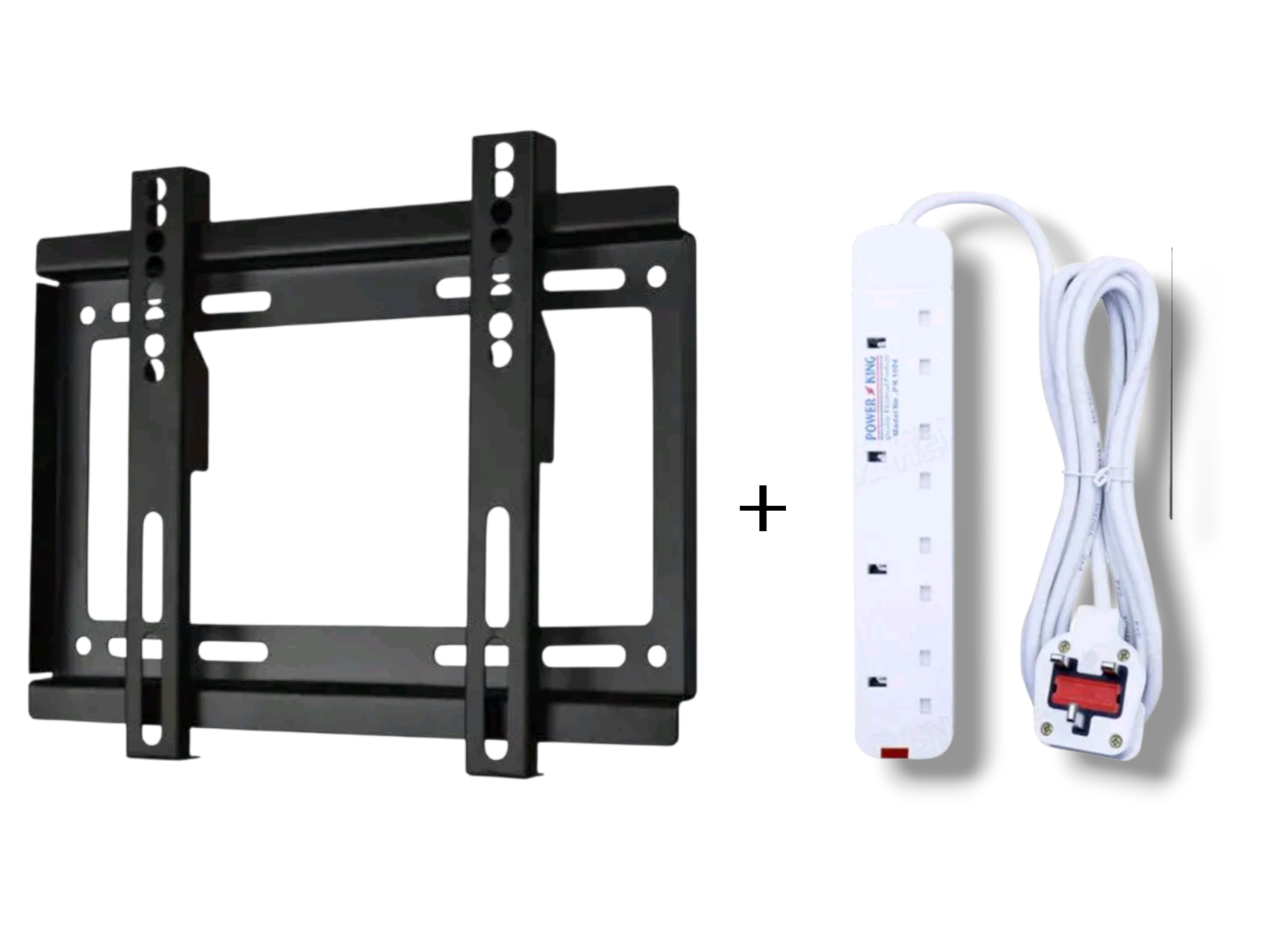 Wall mount and Power King Heavy Duty 4-way Power/Socket Extension Cable Charging Outlet powerking extension cable