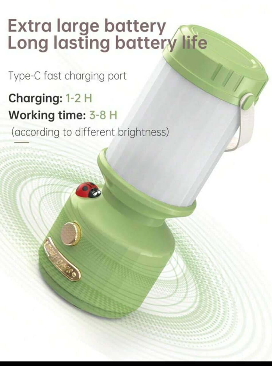 Camping Lights, 3 Light Modes LED Camping Lantern with Hanging Hook, Type-C Tent Light for Home Patio Garden Party Hurricane Emergency, Water-Resistant