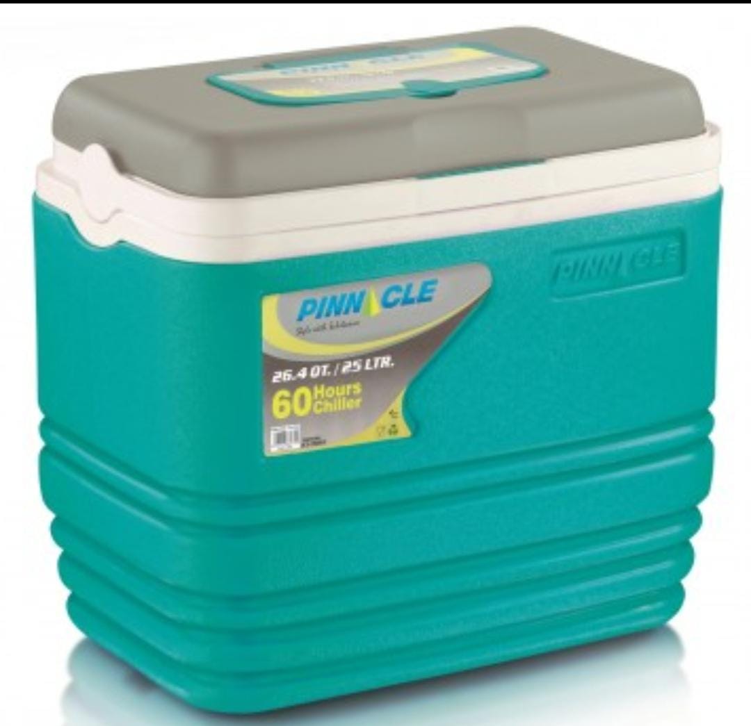 25 ltrs Pinnacle Cooler Box Chiller Cool Box Portable For Ice or Medicine or Ice Pop Picnic Travel Hiking 60 Hrs Chiller