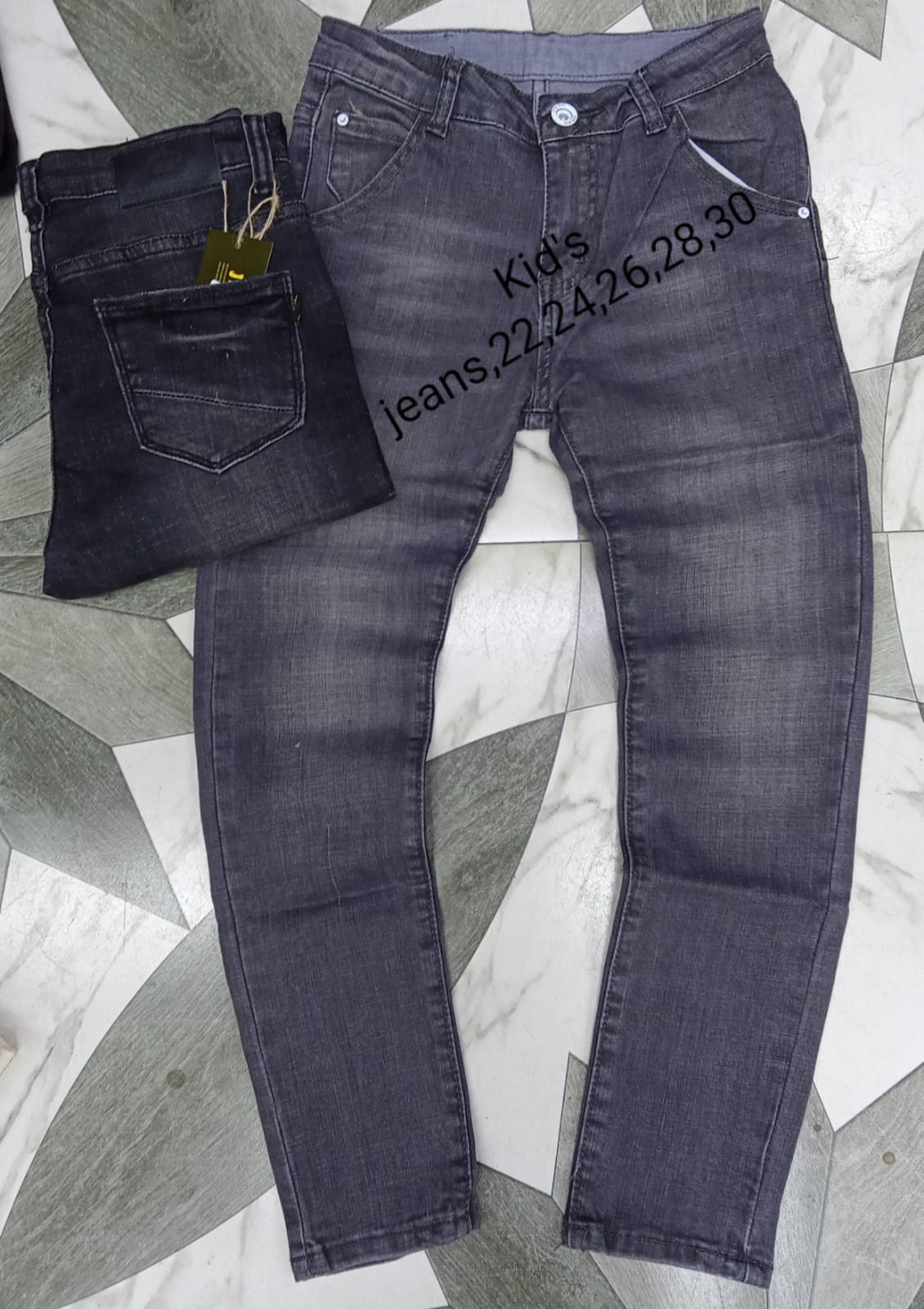 Valentine Fashion 2 "Premium Quality Kids' Denim Jeans Trousers – Stylish, Durable, and Comfortable Everyday Wear for Active Boys & Girls – Soft Fabric, Classic Fit, and Reinforced Stitching d Sty