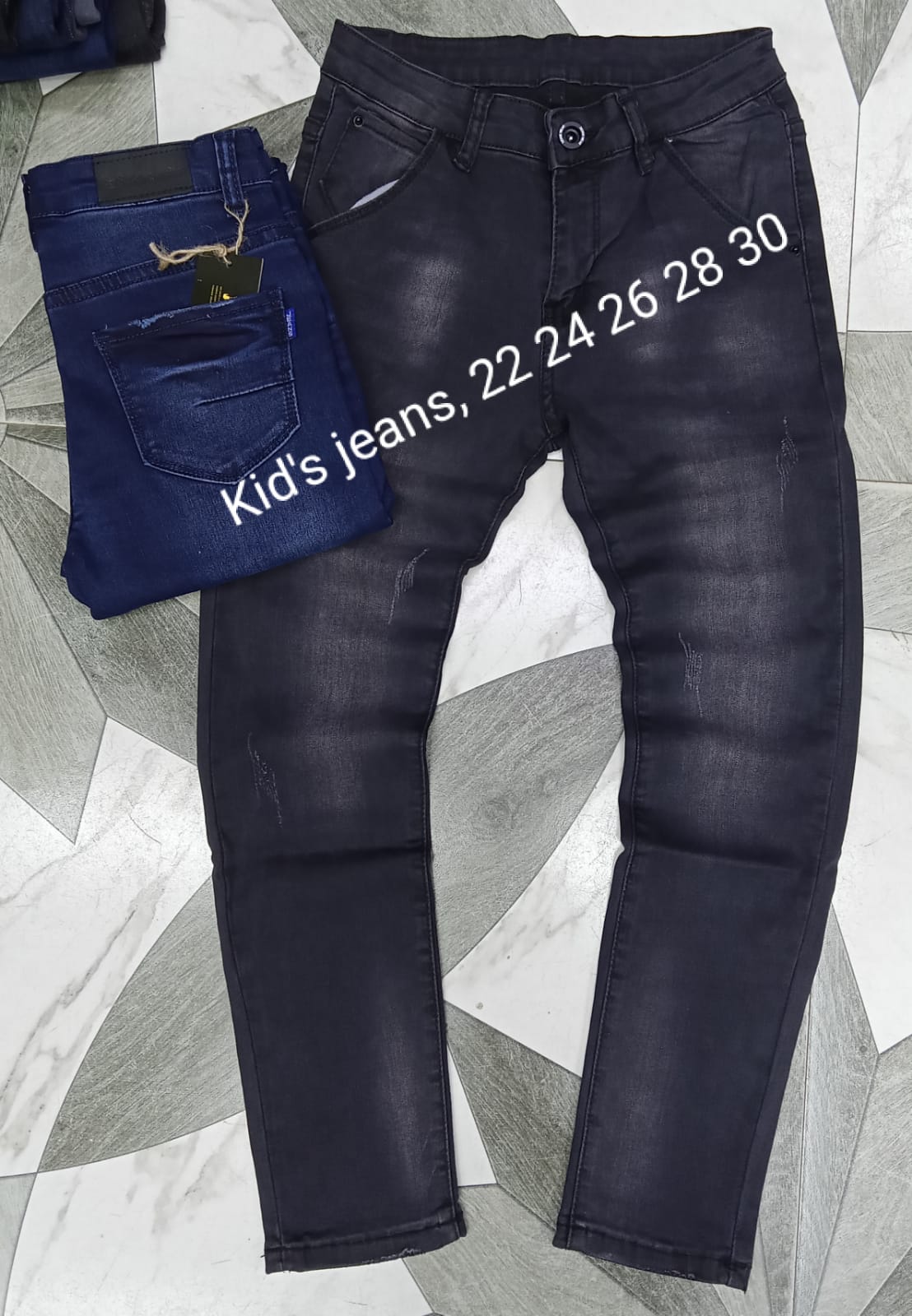 Valentine Fashion 2 "Premium Quality Kids' Denim Jeans Trousers – Stylish, Durable, and Comfortable Everyday Wear for Active Boys & Girls – Soft Fabric, Classic Fit, and Reinforced Stitching d Sty