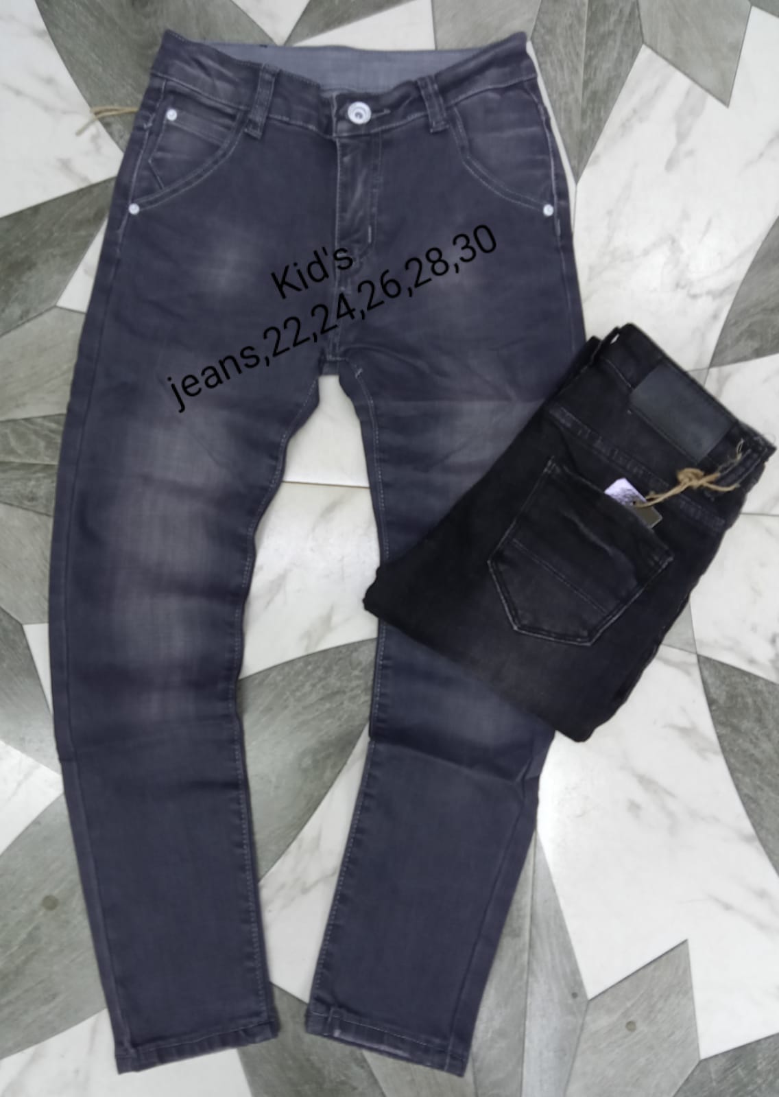 Valentine Fashion 2 "Premium Quality Kids' Denim Jeans Trousers – Stylish, Durable, and Comfortable Everyday Wear for Active Boys & Girls – Soft Fabric, Classic Fit, and Reinforced Stitching d Sty