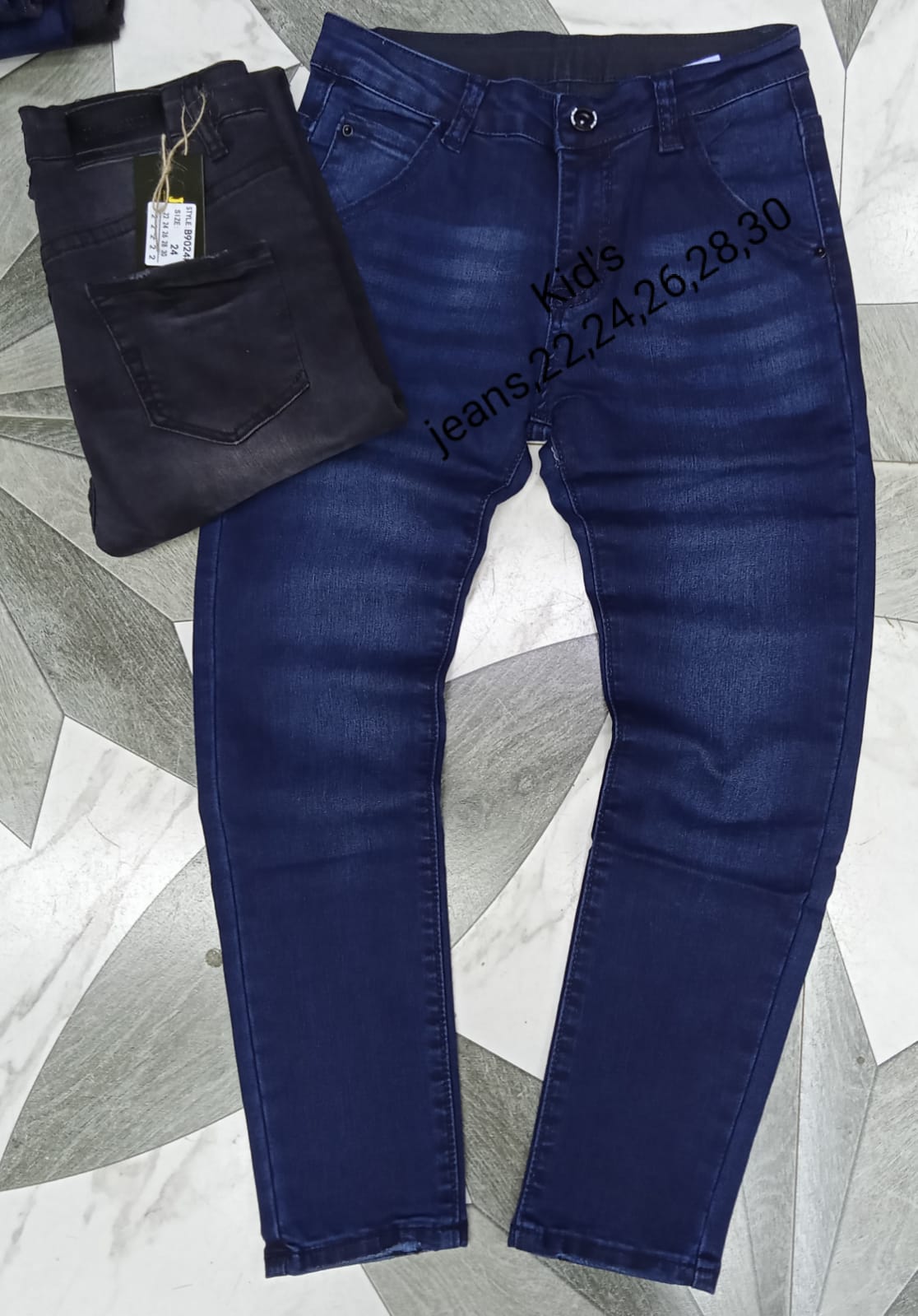 Valentine Fashion 2 "Premium Quality Kids' Denim Jeans Trousers – Stylish, Durable, and Comfortable Everyday Wear for Active Boys & Girls – Soft Fabric, Classic Fit, and Reinforced Stitching d Sty