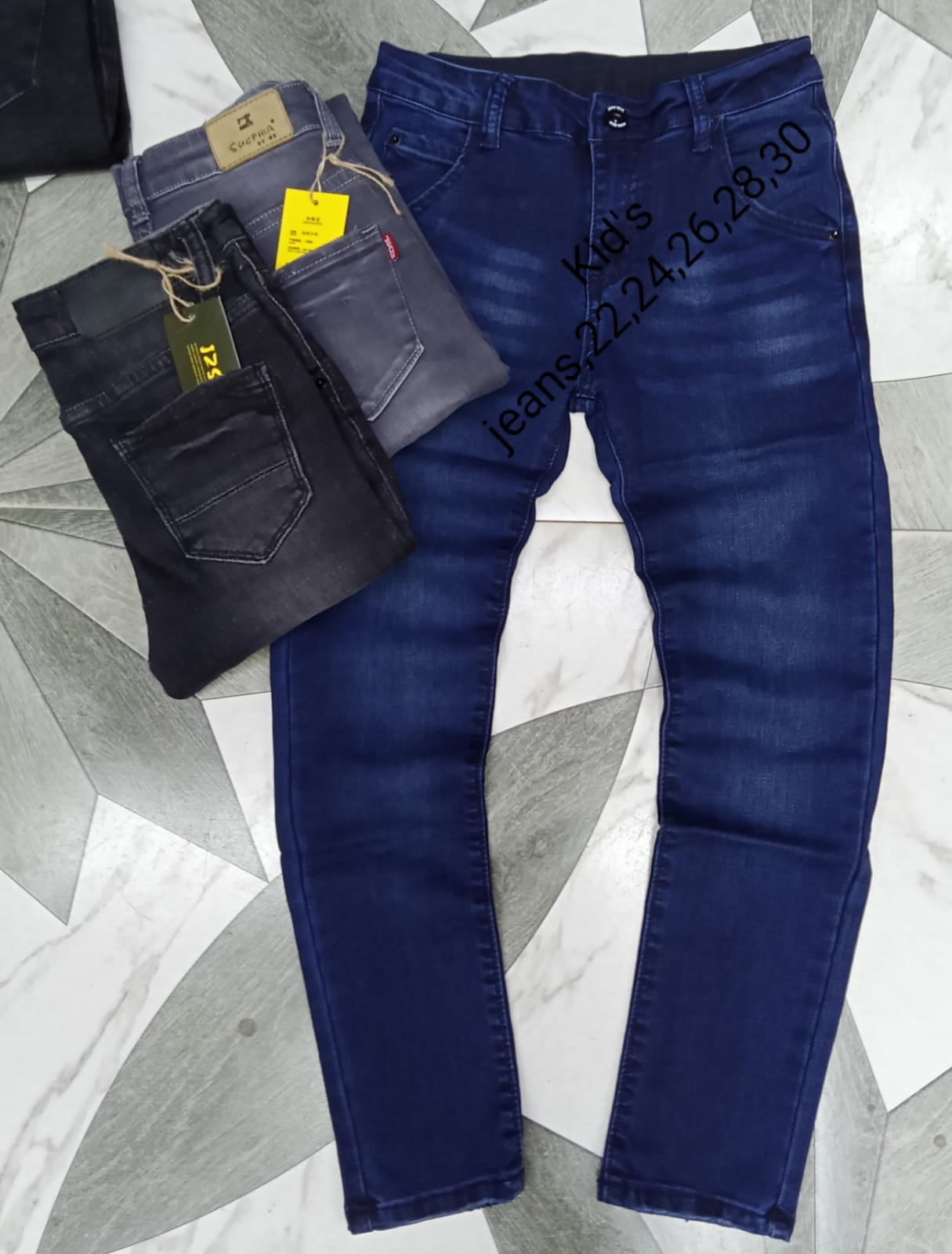Valentine Sale Fashion 3 "Premium Quality Kids' Denim Jeans Trousers – Stylish, Durable,and Comfortable Everyday Wear for Active Boys & Girls – Soft Fabric, Classic Fit, and Reinforced Stitching d Sty