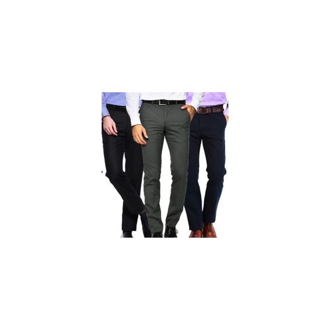 Valentine Sale "Fashion 3-Pack Premium Official/Business Men’s Trouser Pants – Turkey Tailored Trousers for Professional and Elegant Style, Perfect for Office and Formal Wear"