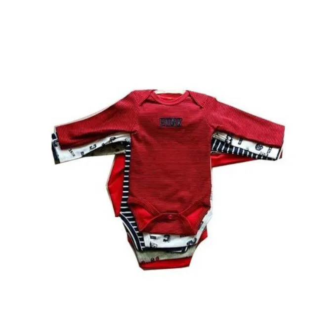 Fashion "Adorable 5PC Fashion Cotton Short-Sleeve Baby Girl Onesies | Versatile Bodysuit, Sleepsuit & Romper Set | Soft & Comfortable for Everyday Wear"