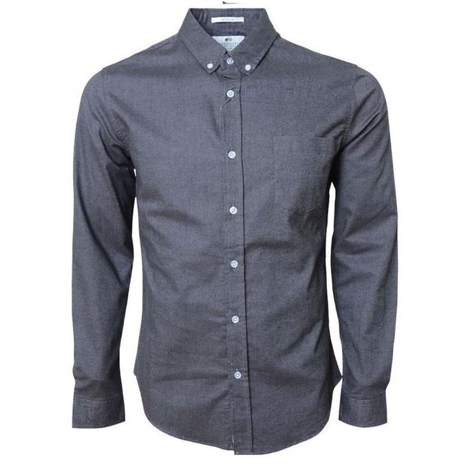 Fashionable 5-Piece Set of Men's Pure Cotton  Long-Sleeve Button-Up Regular  Fit Shirts – Versatile for Official and Casual Wear