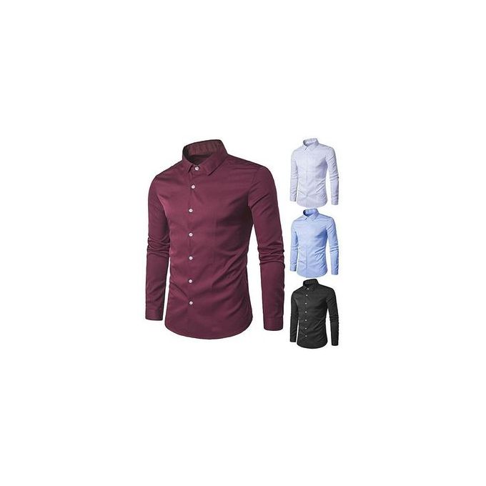 Premium Fashion Men's Shirts - 4-Pack of Cotton Slim Fit Shirts for Everyday Style and Comfort