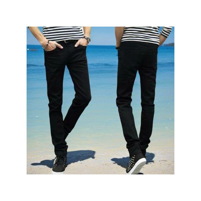 "Men’s Plain Denim Jeans – Classic Blue, Black & Grey Stretch Slim Fit Jeans for Everyday Casual & Semi-Formal Wear – Comfortable, Durable, and Versatile Pants with Timeless Style"