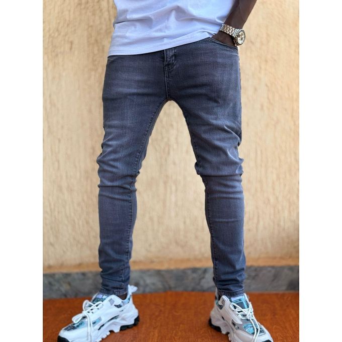 "Men’s Plain Denim Jeans – Classic Blue, Black & Grey Stretch Slim Fit Jeans for Everyday Casual & Semi-Formal Wear – Comfortable, Durable, and Versatile Pants with Timeless Style"