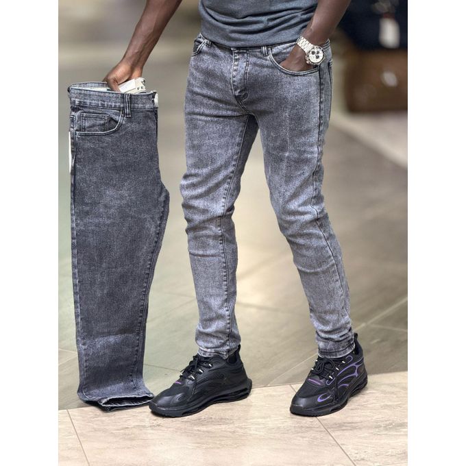 "Men’s Plain Denim Jeans – Classic Blue, Black & Grey Stretch Slim Fit Jeans for Everyday Casual & Semi-Formal Wear – Comfortable, Durable, and Versatile Pants with Timeless Style"