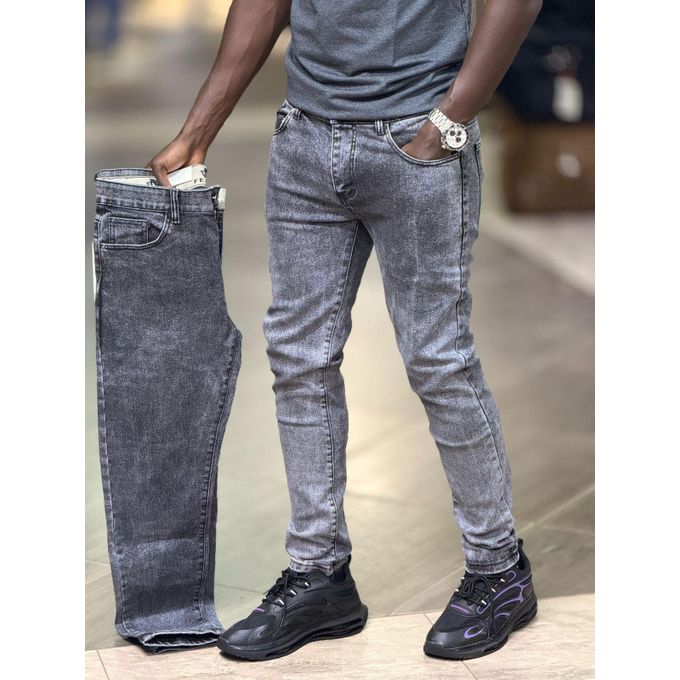 "Men’s Plain Denim Jeans – Classic Blue, Black & Grey Stretch Slim Fit Jeans for Everyday Casual & Semi-Formal Wear – Comfortable, Durable, and Versatile Pants with Timeless Style"