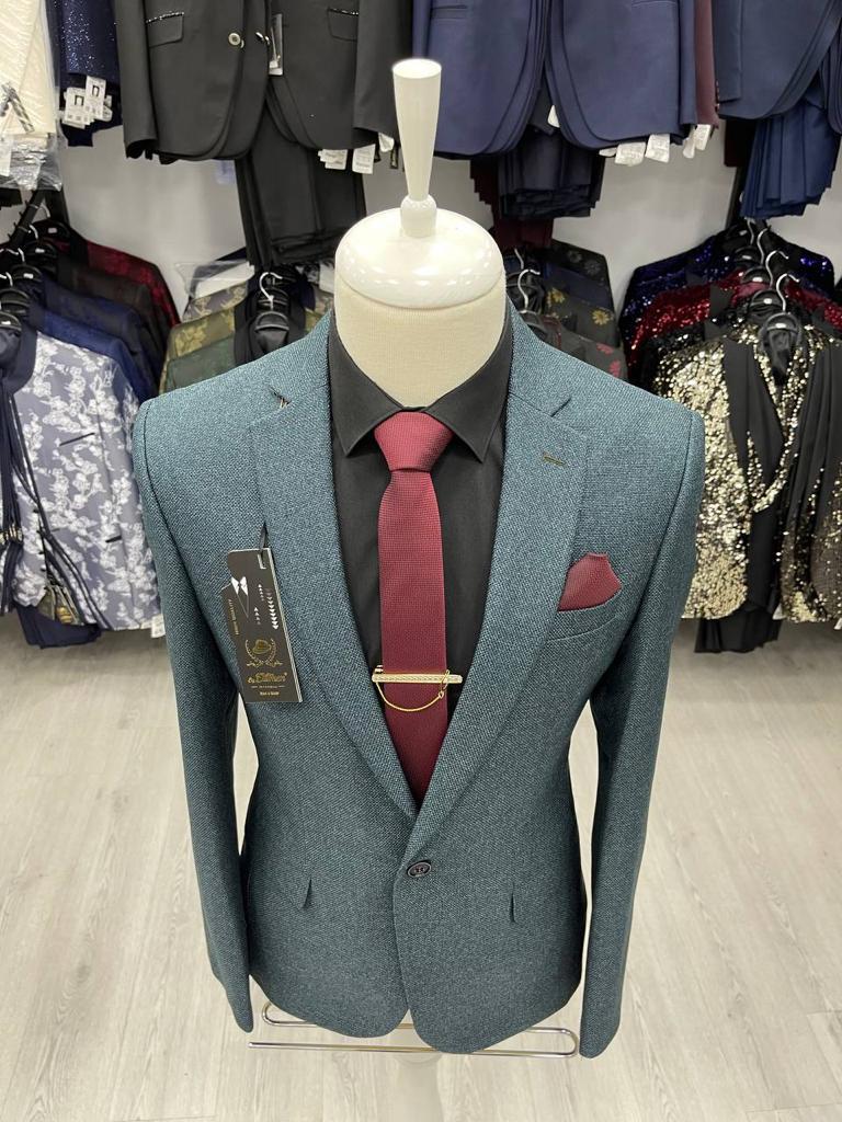 Fashion 3 pack Blazer, Trouser and Matched shirt.Elevate Your Wardrobe: Timeless Sophistication with our Premium Green Blazer and Matching Trouser Ensemble, Complete with Vintage-Inspired Shirt
