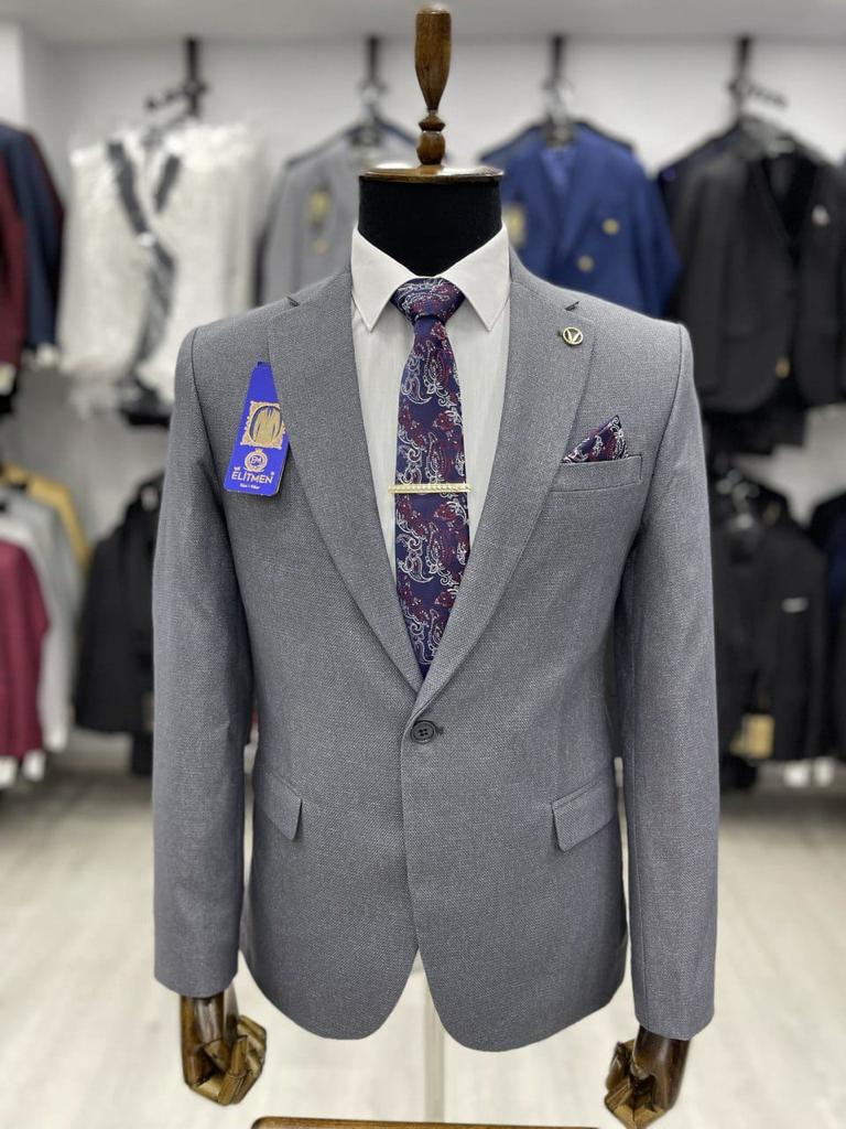 Official Men’s Blazer – Two-Cut, Single-Button Formal Suit Jacket – Stylish Slim Fit Office Wear Coat for Business, Weddings, and Formal Events – Premium Fabric with Modern Tailored Design