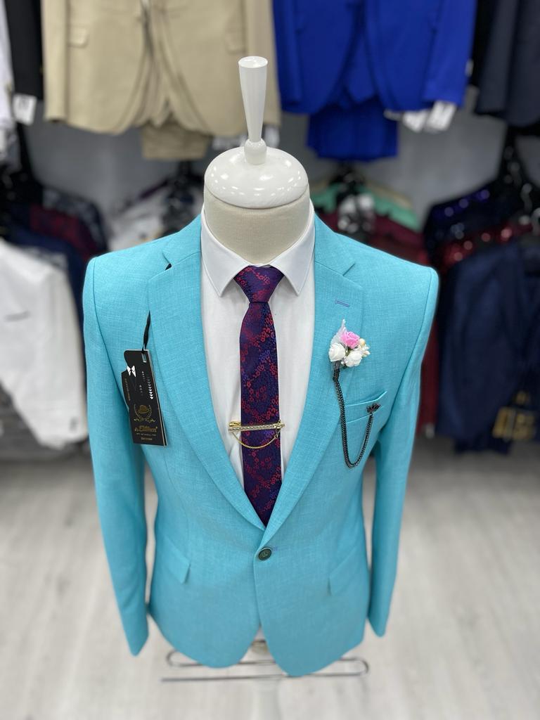 Official Men’s Blazer – Two-Cut, Single-Button Formal Suit Jacket – Stylish Slim Fit Office Wear Coat for Business, Weddings, and Formal Events – Premium Fabric with Modern Tailored Design