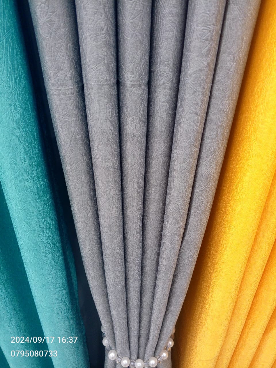 Gray Curtains – Ready-to-Hang Door Panel - Window Panel - Single Panel - 1.5m Grey
