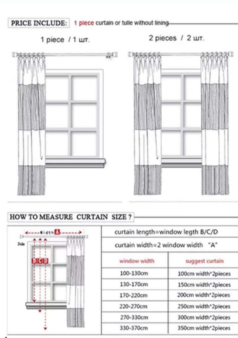 [Today Only] BROWN CURTAINS WITH SHEERS 3Pcs Set - 2pcs Gathered Curtains + 1pc  Heavy Fabric Sheer - Ready made Living & Bedroom Set. Window & Door Curtain Set.